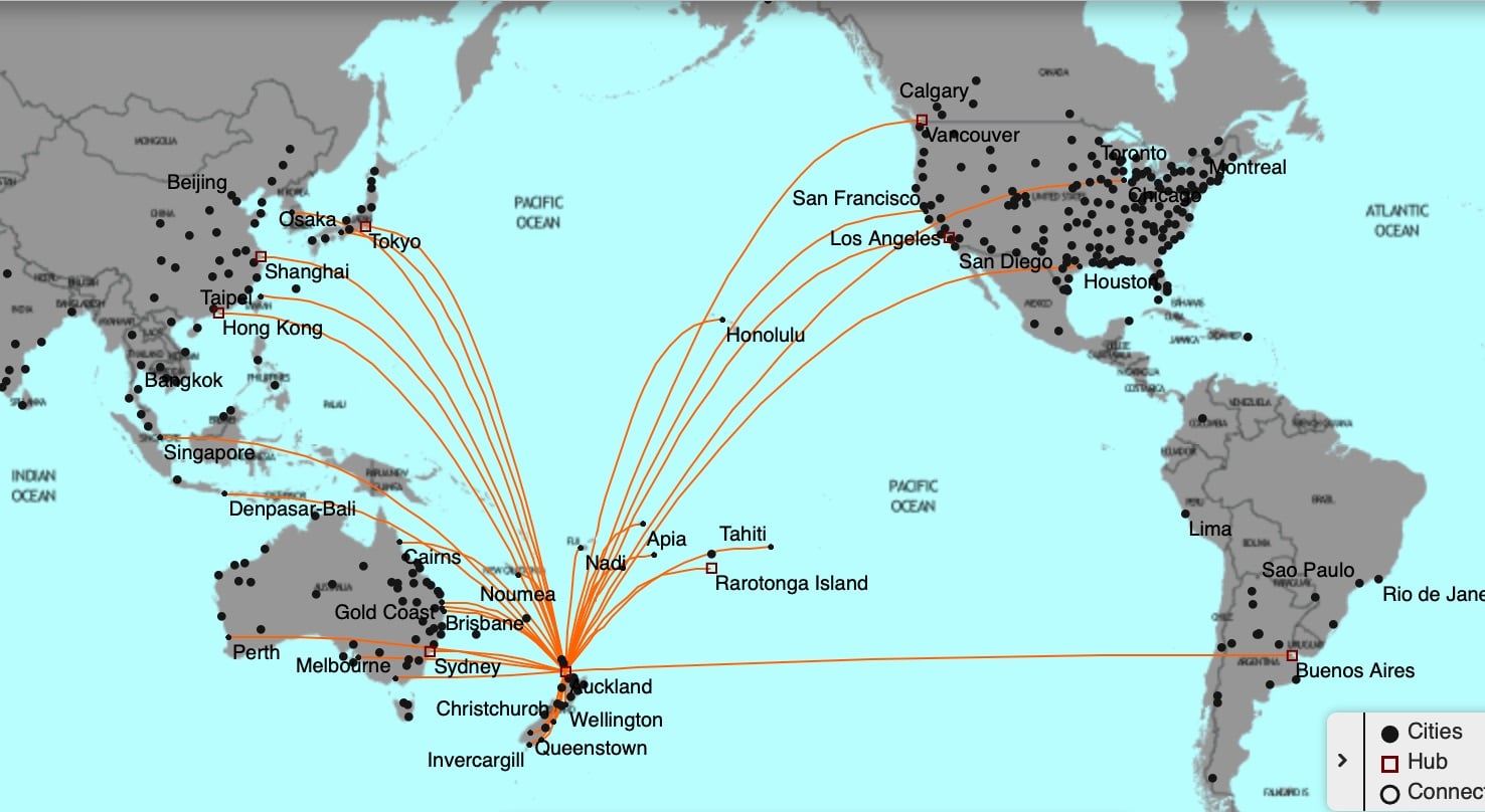 Карта перелетов онлайн